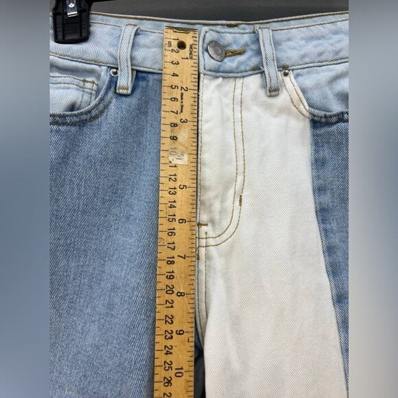 Pacsun Eco Hopper Patch Blue Mom High Rise Jeans Women’s Size 24 - Picture 11 of 15